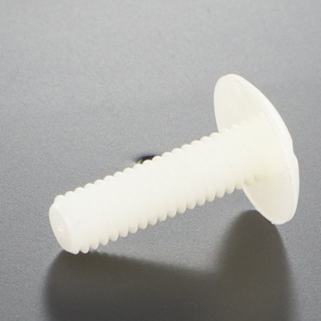 1 x Schraube Flachrundkopfschraube natürlich nylon Polyamid 6.6 M8x16