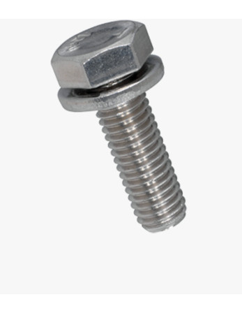 1 x Metallschrauben Sechskantkopf Gesamtgewinde...
