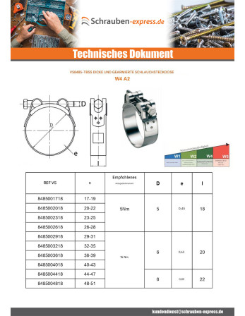 1 x Gelenkbolzenschelle für dicke und...