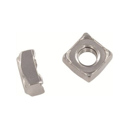 1 x Vierkantmutter Schweißen M6 10x10x5 Edelstahl A2