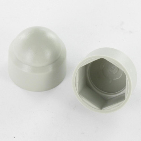 1 x Abdeckkappe für Muttern oder Schraubenkopf Sechskantkopf M12 Polyethylen Eben 18 RAL7038