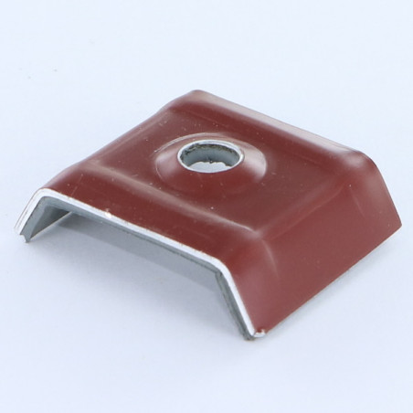 1 x Kalotten mit wasserfesten EPDM-Dichtung 30x25 Aluminium RAL3009 oxidrot