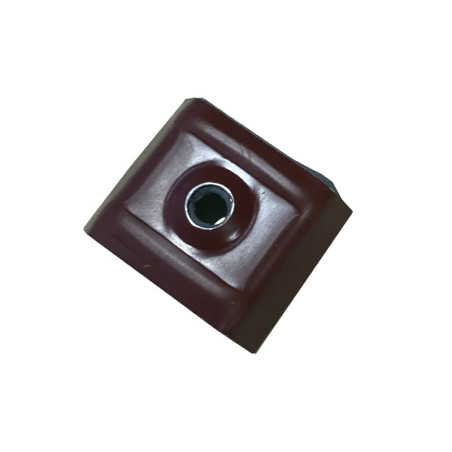 1 x Kalotten mit wasserfesten EPDM-Dichtung 30x25 Aluminium RAL3009 oxidrot