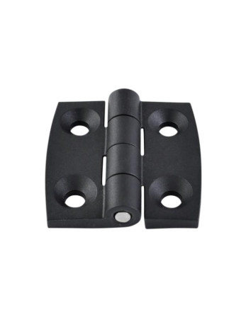 1 x Scharnier Viereckig 40x40 schwarzes Nylon