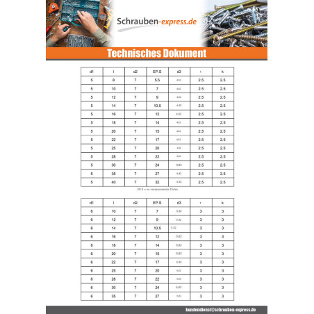 1 x Vollniet Senkkopfschraube Edelstahl A2 5x12
