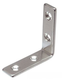 Halterungen 61x61x15 4 Löcher Edelstahl A2
