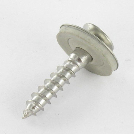 1 x Holzschrauben Flacher Senkkopf Pozi Edelstahl A2 Scheibe mit EPDM Neopren-Dichtung 4,5 x 120