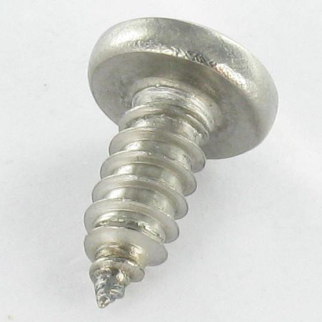 1 x Blechschraube Edelstahl A2 breitem gewölbtem kopf Pozi 4,2 x 38
