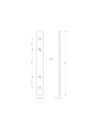 1 x Schraube MONTAGE Flach 19,5 x 190 Verzinkt
