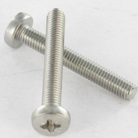 1 x Metallschrauben breitem gewölbtem kopf Pozi PZ3 M5X35 Edelstahl A4