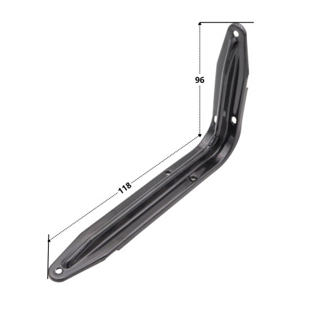 1 x Regalhalterung 96x118 Schwarz