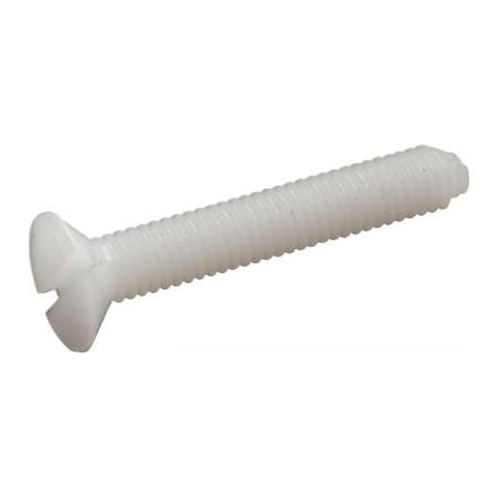 1 x Metallschrauben Senkkopfschraube Gespalten M6X40 Polyamid 6.6 natürlich nylon