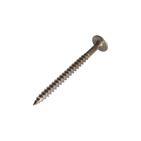 1 x Spanplattenschrauben Edelstahl A2 8x100 Mit Gewinde 80 T40 Kopf-Durchmesser 20