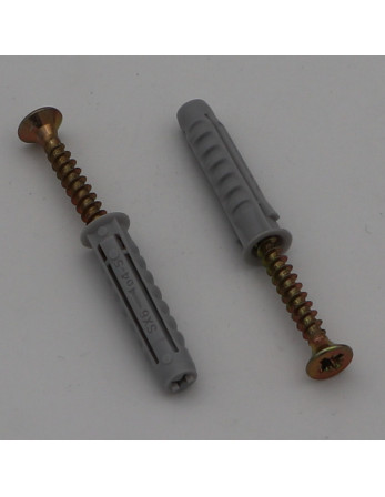 1 x Tüte Von 2 Dübel Fischer SX6 Mit 2 Schraube