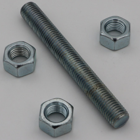1 x KIT 1 Gewinde M16x120 Mit 3 Muttern M16 Verzinkt
