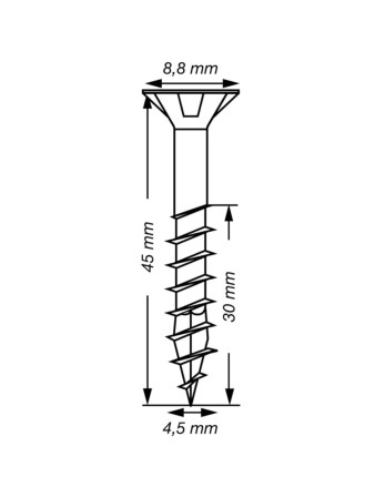 1 x Spax T-STAR MEHR Senkkopfschraube T20...