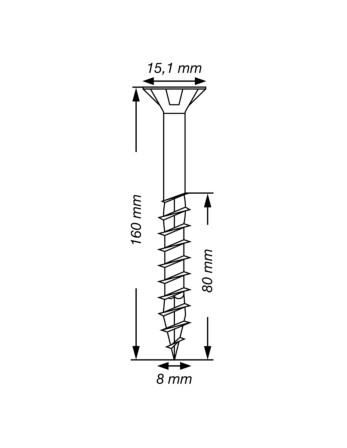 1 x Spax T-STAR MEHR Senkkopfschraube T40...