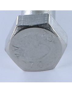 Schrauben mit teilgewinde Sechskantkopf M22X100 Edelstahl A4 2