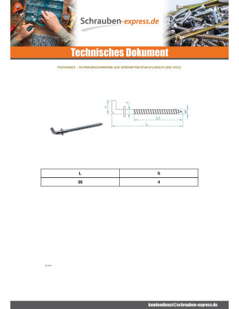 1 x Haken für Holzschraube für Kreuzschlitz...