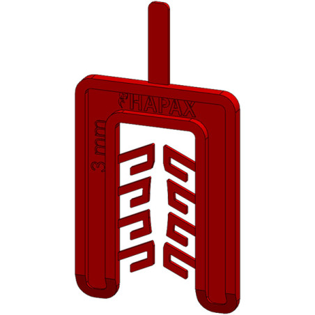1 x KEIL Gabel 55x40 Dicke 3 Rot