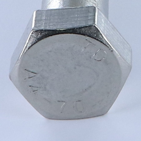 1 x Schrauben mit teilgewinde Sechskantkopf M20X80 Edelstahl A4