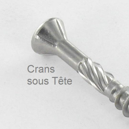 1 x Terrassenschrauben TEKOR Flacher Senkkopf T15 4x45 cut Bohrspitze mit Typ 17 Spitze Edelstahl C2