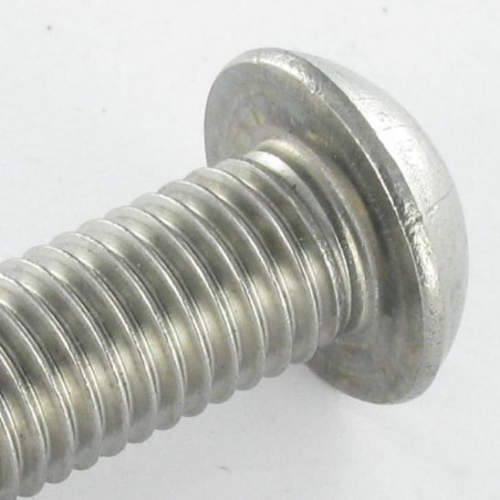 1 x Metallschrauben Edelstahl A2 Flachrundschraube mit Innensechskant M6x12 Gesamtgewinde Schraubenschlüssel 4