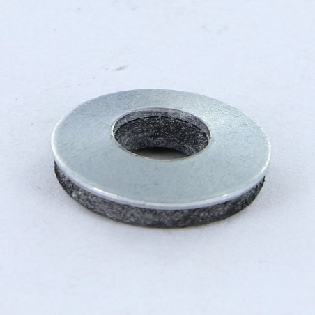 1 x Scheibe mit EPDM Neopren-Dichtung Verzinkt 6,8 x 19
