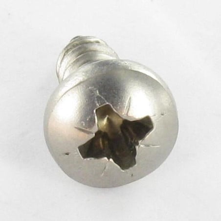 1 x Blechschraube Edelstahl A2 breitem gewölbtem kopf Pozi 5,5 x 22