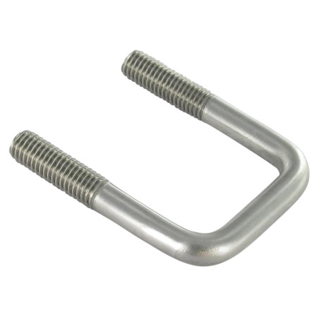 1 x Klemmbügel Flacher Rücken 70x52x70 M10/30/30 Edelstahl A4
