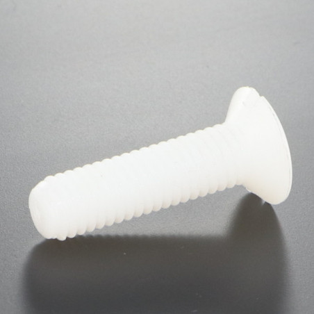 1 x Metallschrauben Flacher Senkkopf Gespalten M6X30 natürlich nylon