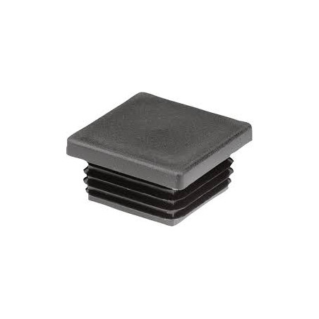 1 x Abdeckung für Vierkantrohr 16x16 Rohrwandstärke 1 für 2 Schwarzes Polyethylen