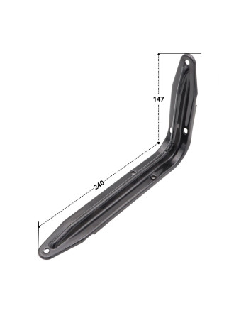 1 x Regalhalterung 147x240 Schwarz