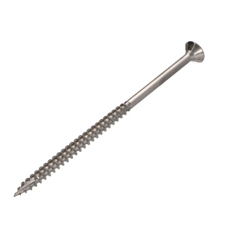 1 x Spanplattenschrauben TEKOR Edelstahl A2 Senkkopfschraube Gezahnt T25 6x110 Mit Gewinde 70 cut Bohrspitze mit Typ 17