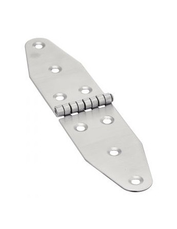 1 x Scharnier Doppelt Oval 8 Loch Edelstahl A2...