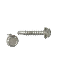 Selbstbohrende Schrauben Sechskantkopf 6,3X60 Edelstahl A2