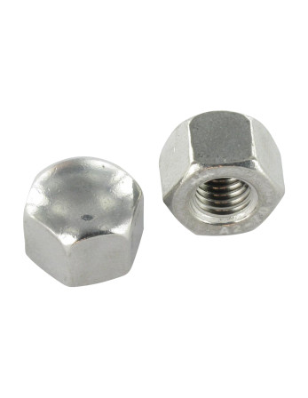 1 x Hutmutter Sechskant RUNTER Edelstahl A2 M12