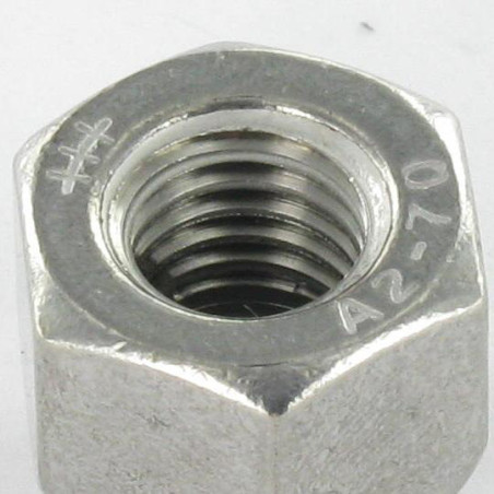 1 x Hutmutter Sechskant RUNTER Edelstahl A2 M12