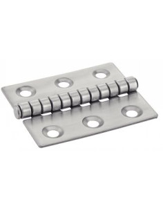 Scharnier Type Gespalten 6 Loch Edelstahl A2 50x60
