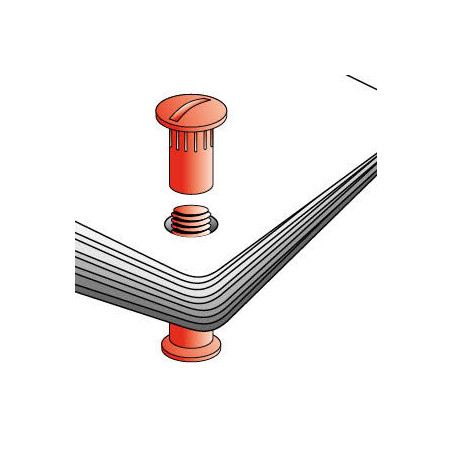 1 x Klemmschraube M6x45 Durchmesser Tube 8 Nylonstrumpfhose 2 stück Männlich weiblich