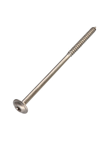 1 x Spanplattenschrauben Edelstahl A2 8x180 Mit...