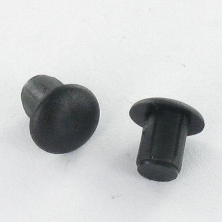 1 x Kappe Durchmesser des Körpers 5.4 Kopf-Durchmesser 15 Länge unter Kopf 7.4 Schwarzes Polyethylen