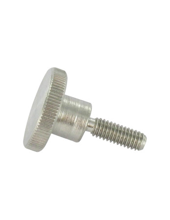 1 x Metallschrauben Gerändelt M4x6 Edelstahl A2