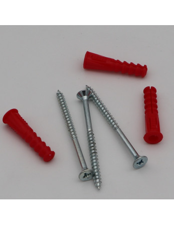 1 x KIT 3 Dübel Rot 9x39 Mit 3...