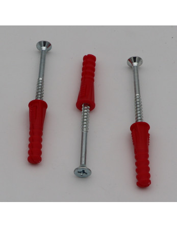 1 x KIT 3 Dübel Rot 9x39 Mit 3...