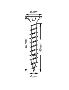 Spax T-STAR MEHR Senkkopfschraube T20 Edelstahl A2 4x45... 2