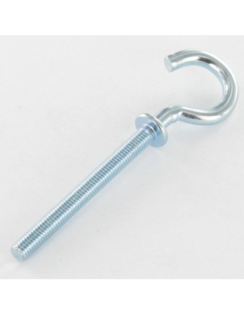 1 x Haken Metalle mit flansch M5X50 Verzinkt
