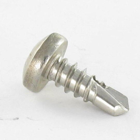 1 x Selbstbohrende Schrauben Edelstahl A2 Zylindrischer Flachkopf Phillips 3,5 x 25