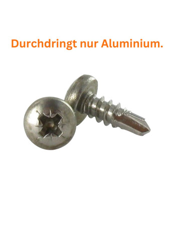 1 x Selbstbohrende Schrauben Edelstahl A2...