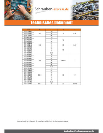 1 x Ringschraube Metalle M10x25 Durchmesser...